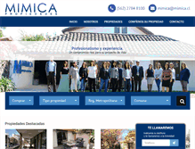 Tablet Screenshot of mimica.cl